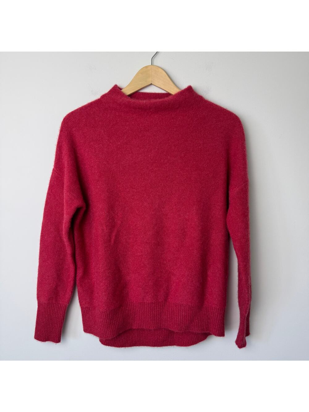 Saks Fifth Avenue Women's 100% Cashmere Funnel Neck Sweater Size XS